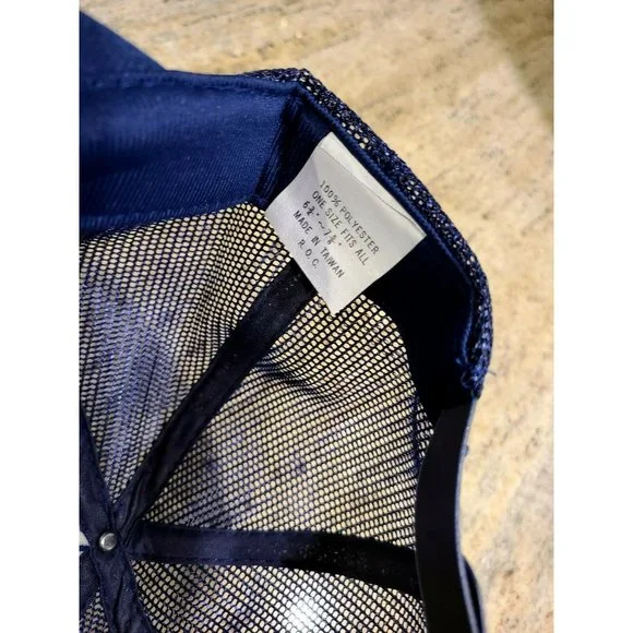 Vintage Intapol Cap Hat Mesh Snap Back Blue Toppers Inc One Size Fits All - Picture 4 of 5